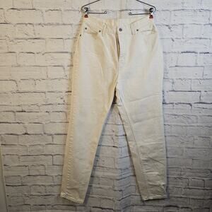 Vtg Faded Glory Women 14 Tall Denim Jeans Straight High Rise Cotton Made USA